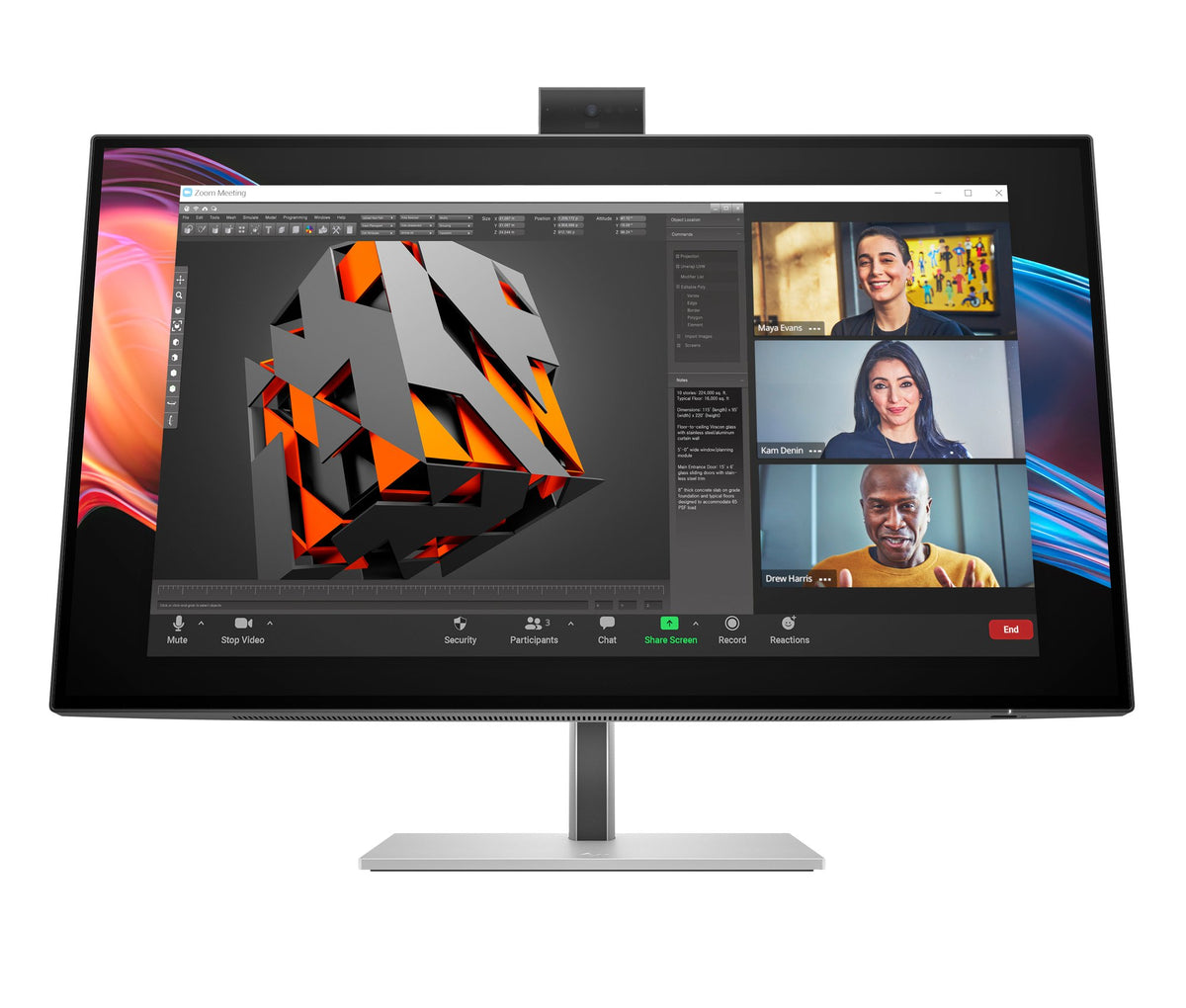 Intelligent conferencing: Recreating reality Effortlessly make a great impression with built-in AI on the HP 27" 4K Conferencing Monitor.…