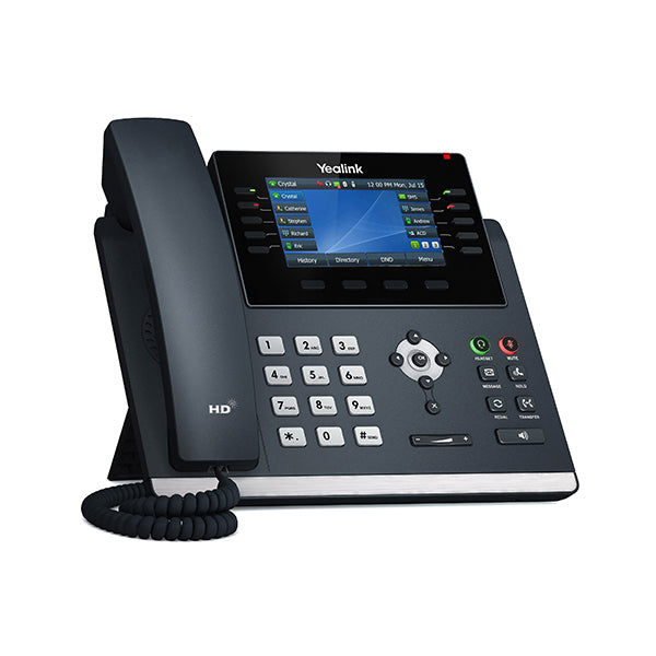 YEALINK (SIP-T46U) 16 LINE IP PHONE WITH HANDSET, 4.3" LCD SCREEN