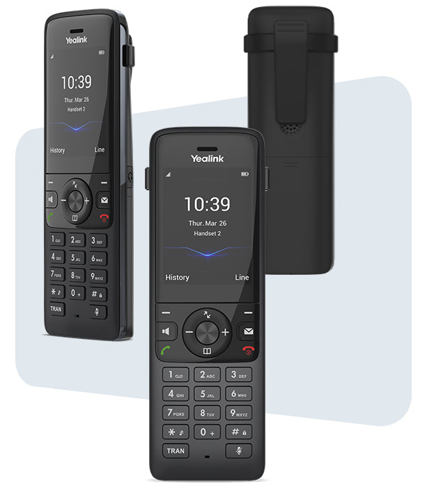 YEALINK (W78H) SIP DECT IP PHONE HANDSET, 2.4" CLR SCREEN, PSU, UP TO 21HRS TALK TIME