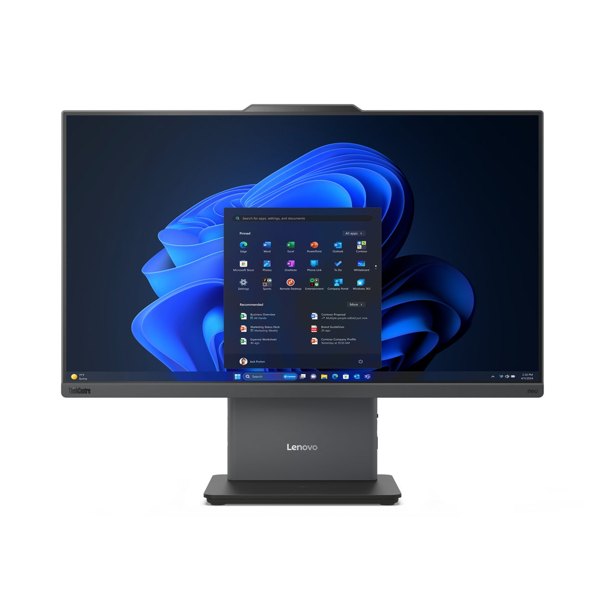 Front-office elegance meets performance The Lenovo ThinkCentre Neo 50a Gen 5 all-in-one PC boasts a compact, sleek design, and ultra low-noise…