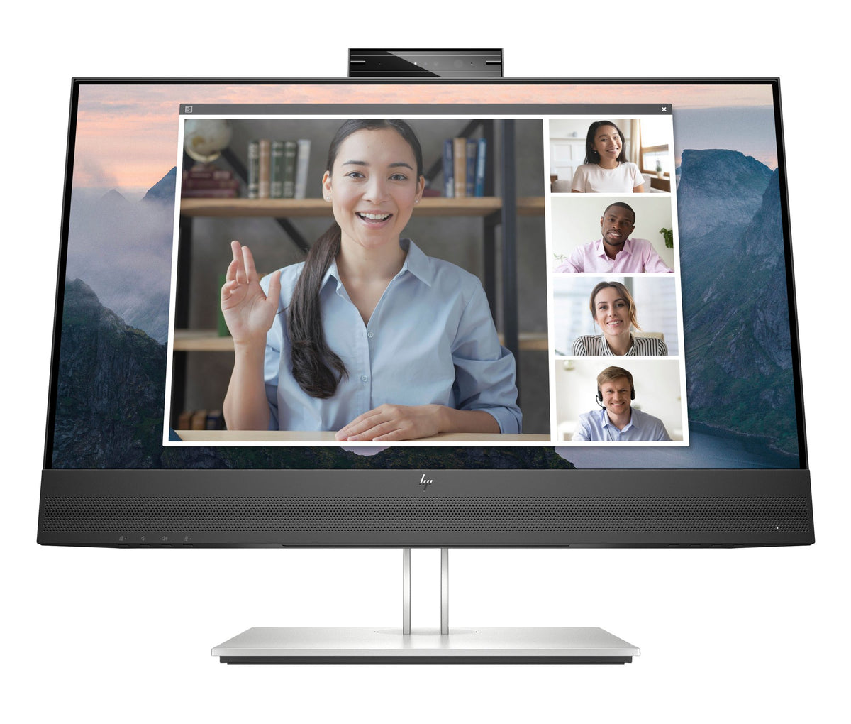Present Your Best Self Make a great impression on video calls on this 60.45 cm (23.8-inch) full HD conferencing monitor. The integrated, 5MP…