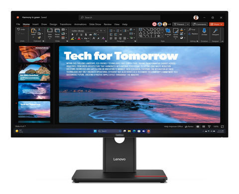 LENOVO T27QD-40 27" WLED IPS QHD(16:9), HDMI, DP, USB(3), USBC, LAN, PIVOT, H/ADJ, 3YR