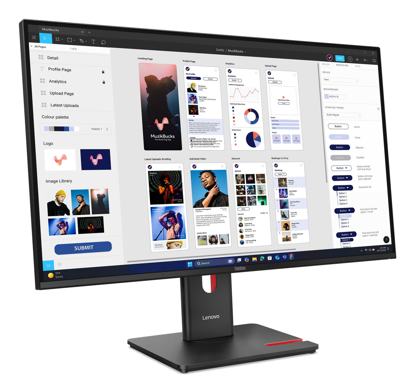 LENOVO T32UD-40 31.5" WLED IPS