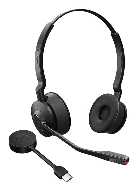 JABRA ENGAGE 55 SE UC STEREO DECT HEADSET,LINK 400C BT DONGLE,SOFTPHONE/DESKPHONE, USB-C
