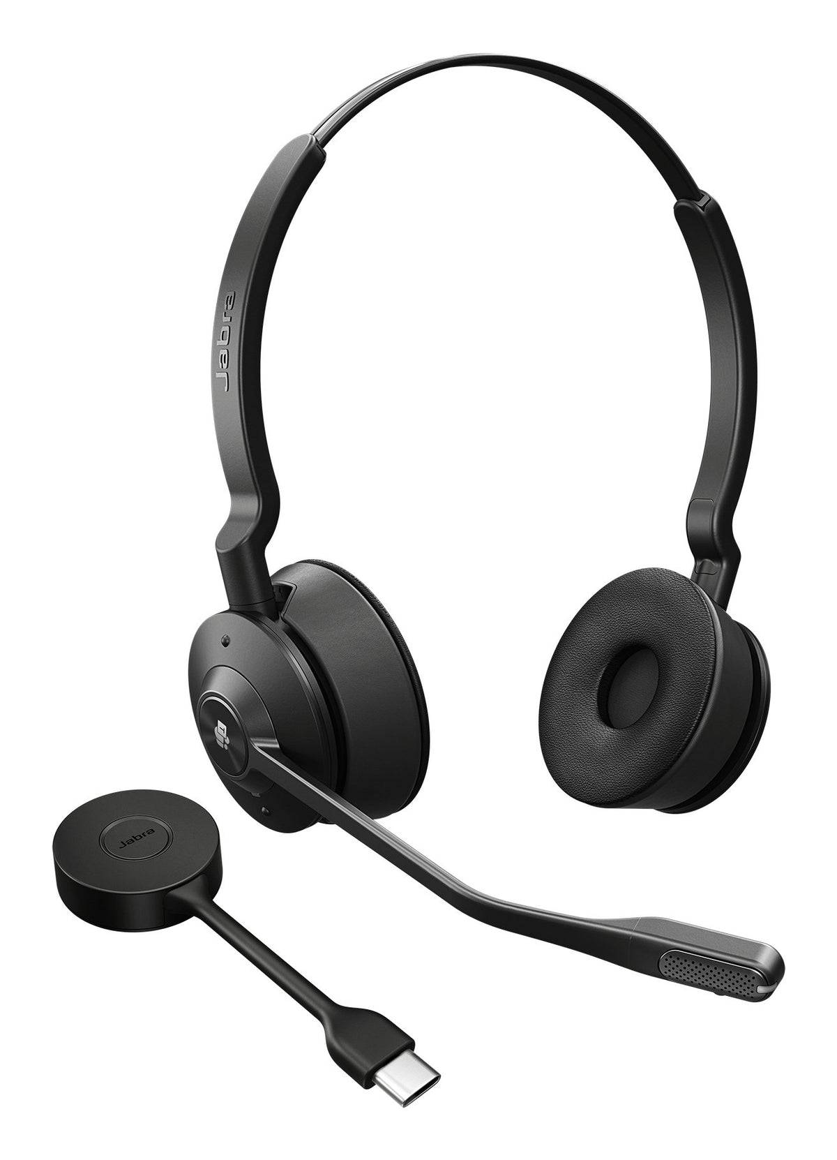 JABRA ENGAGE 55 SE MS STEREO DECT HEADSET,LINK 400C BT DONGLE,SOFTPHONE/DESKPHONE, USB-C