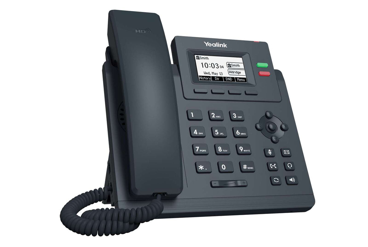 YEALINK (SIP-T31G) 2 LINE GIGABIT IP PHONE WITH HANDSET, DUAL PORT GIGABIT ETHERNET