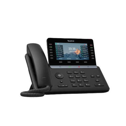YEALINK (SIP-T85W) IP PHONE, 5.5" COLOR DISPLAY, 16 SIP ACCOUNTS, HD VOICE, BLUETOOTH 5.0,