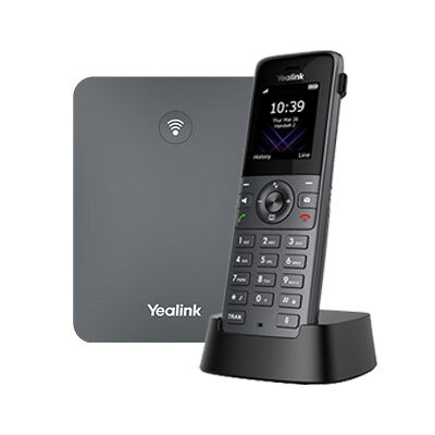 YEALINK (W73P) HIGH PERFORMANCE DECT IP PHONE SYSTEM W/HANDSET & BASE STATION,1.8" SCREEN