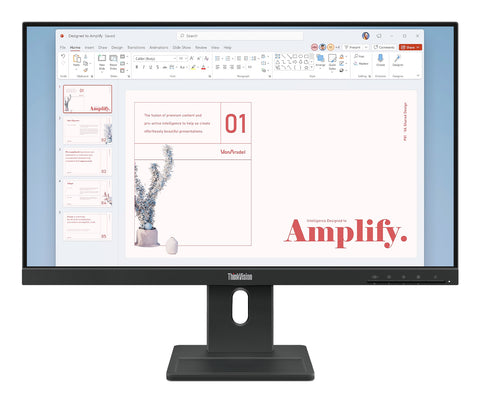LENOVO E24-40 23.8" WLED IPS FHD(16:9), DP, HDMI, VGA, PIVOT, H/ADJ, SPKR, 3YR