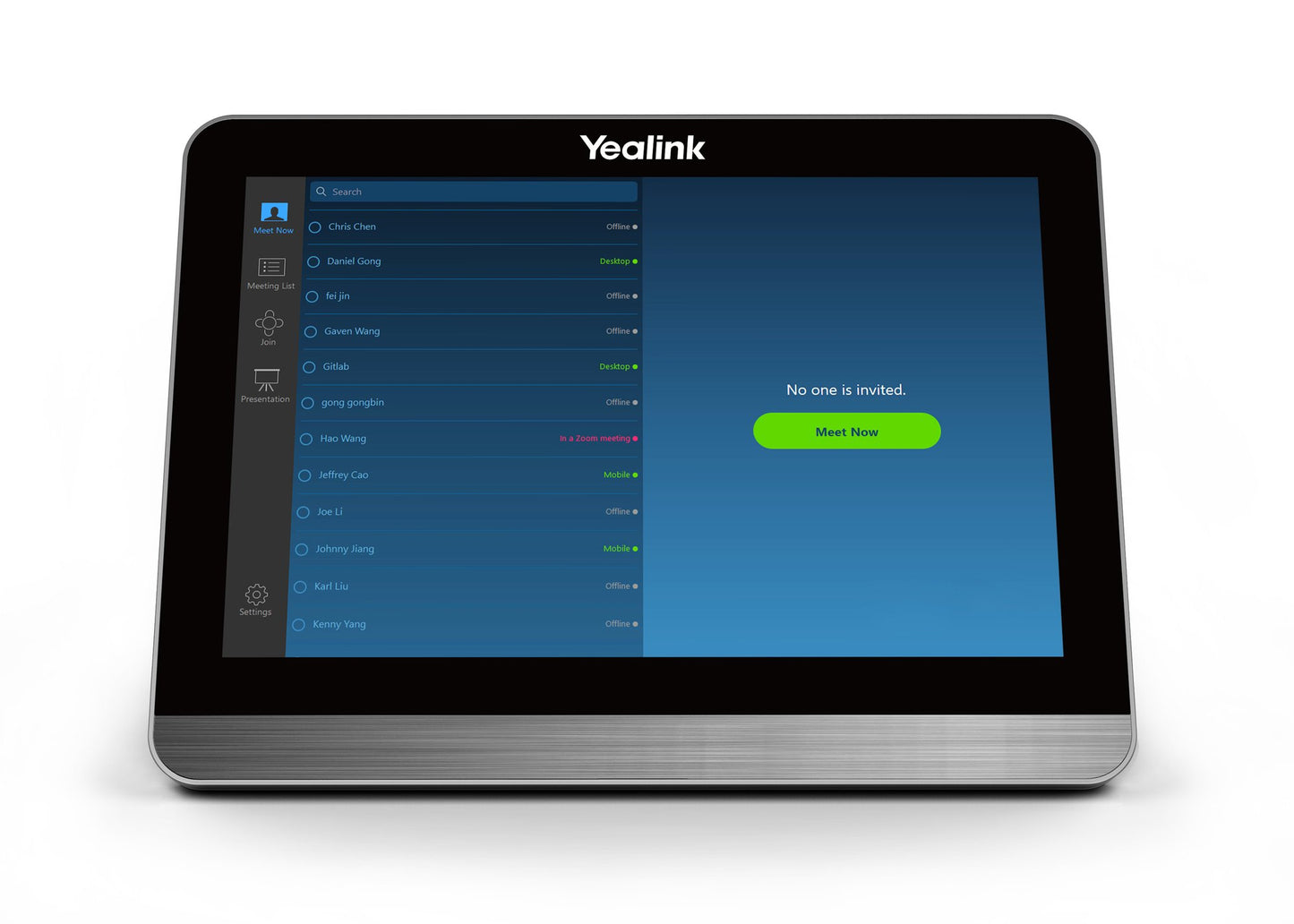 YEALINK (CTP18-STD) 8" TOUCH CONTROL