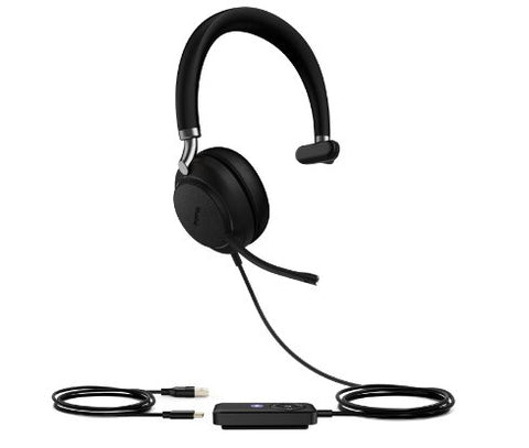 YEALINK WIRED (UH38) UC MONO HEADSET,NOISE CANCELLING MIC,LEATHER,BLUETOOTH & USB-C