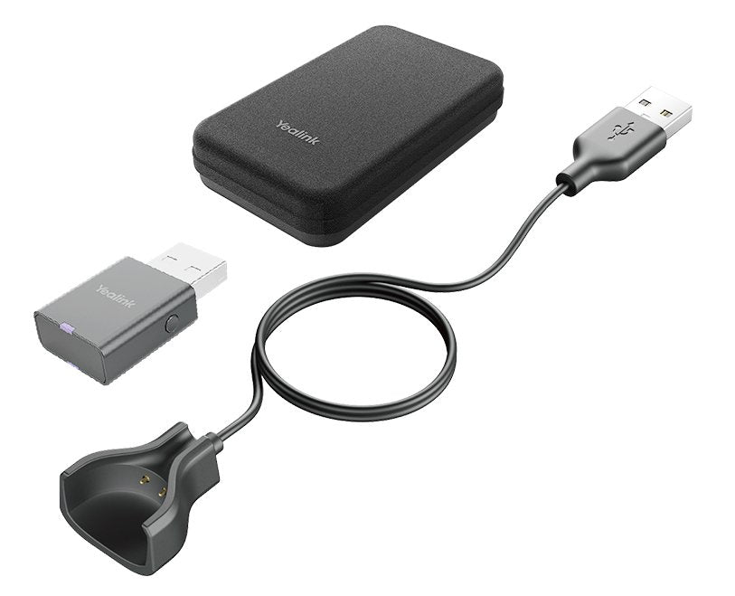 YEALINK PORTABLE ACCESSORY KITFOR WH63/WH67 (WDD60 DONGLE, CHARGE CABLE, CARRY CASE)